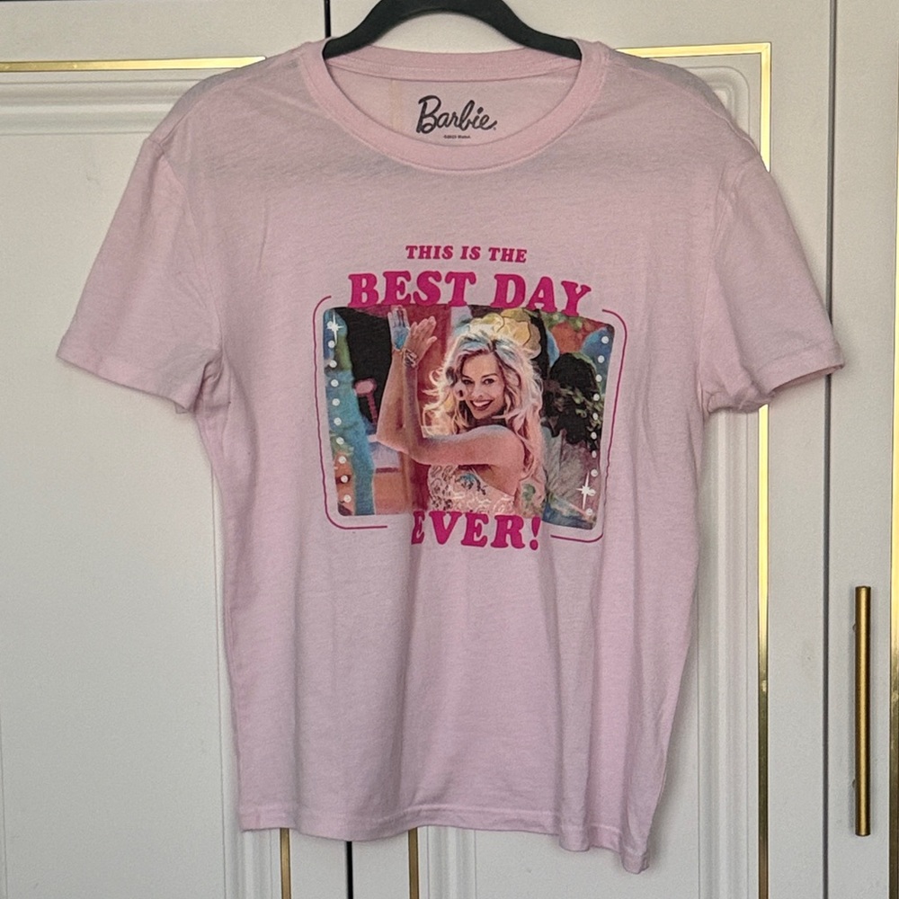 Barbie Light Pink Best Day Ever Tee